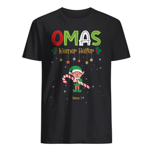 Personalisiertes T-Shirt für Omas | Personalisierter Cadeau für Omas | Omas Kleiner Helfer