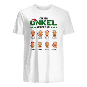 Personalisiertes T-shirt für Onkel | personalisierte Geschenke für Onkel | Dieser Onkel Gehört Zu