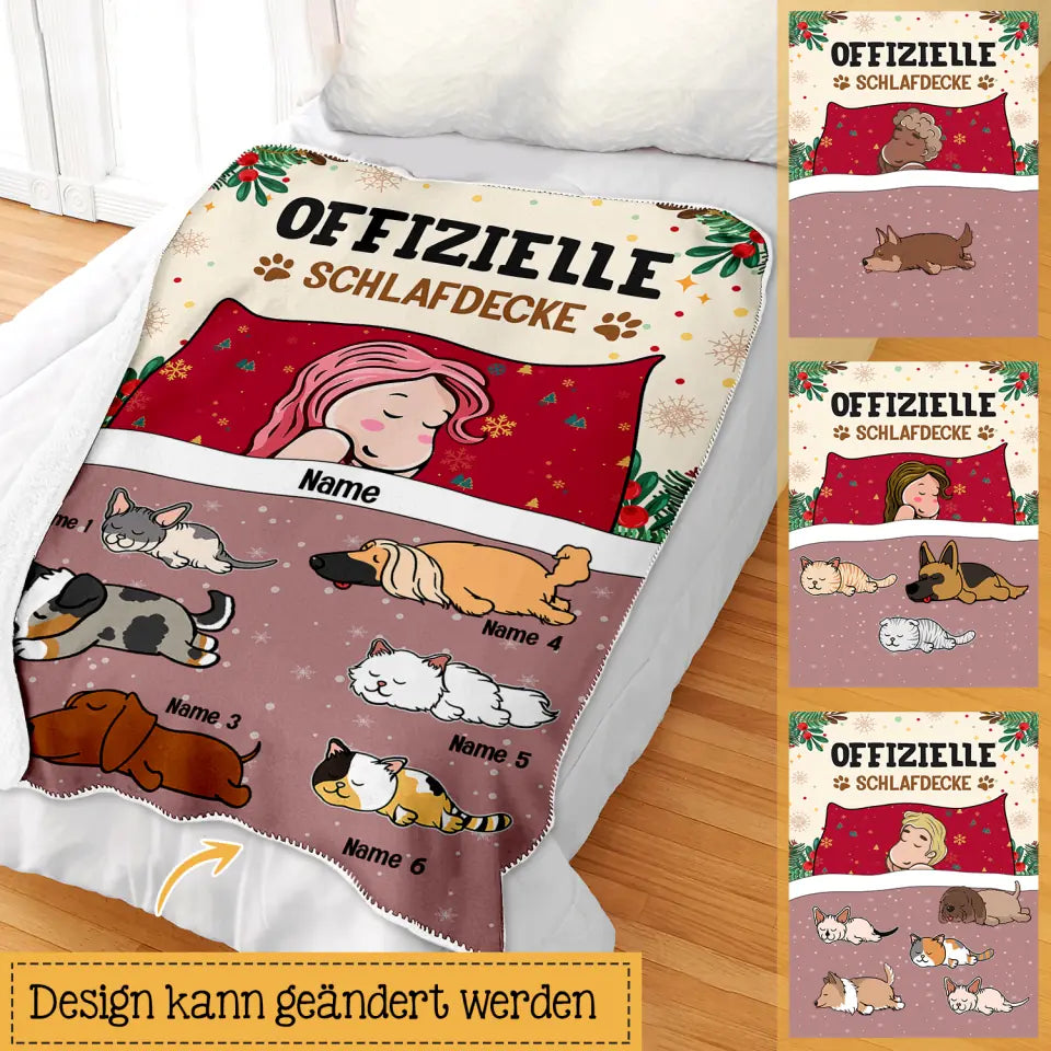 Personalisierte Decke für Katzenliebhaber Und Hundeliebhaber | personalisierte Geschenke für Katzenliebhaber Und Hundeliebhaber | Meine Decke Offizielle Schlafdecke