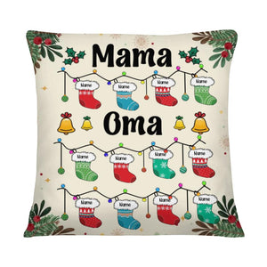 Personalisiertes Kissen für Oma | personalisierte Geschenke für Großmutter | Aktien mit Namen Mama Oma