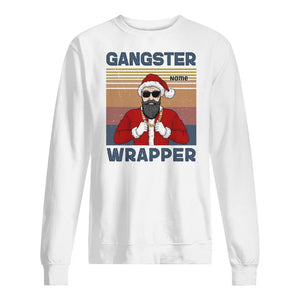 Personalisiertes T-Shirt für Papa| Personalisierter Cadeau für Papa | Gangster wrapper Papa Claus