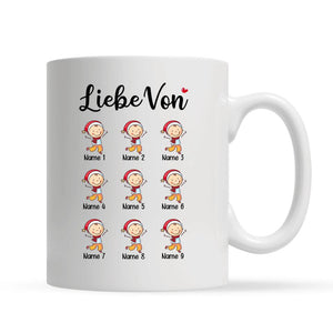 Personalisierte Tasse für Opa | personalisierte Geschenke für Großvater | Nur die besten Väter werden zum Opa befördert