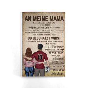 Personalisierte Leinwand für Mama | personalisierte Geschenke für Mutter | An meine mama