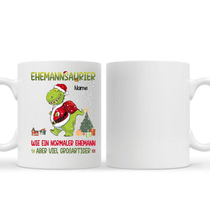 Personalisierte Tasse für Ehemann | personalisierte Geschenke für Ehemann | Ehemannsaurier wie ein normaler Ehemann aber viel großartiger