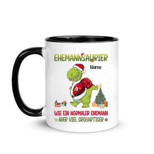 Personalisierte Tasse für Ehemann | personalisierte Geschenke für Ehemann | Ehemannsaurier wie ein normaler Ehemann aber viel großartiger