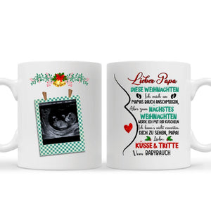 Personalisierte Tasse für Papa | personalisierte Geschenke für Vater | weihnachtsgeschenk werdender papa