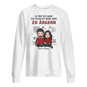 Personalisiertes T-shirt für Ehemann | personalisierte Geschenke für Ihn | Ich freue mich darauf, dich für den Rest unseres Lebens zu ärgern