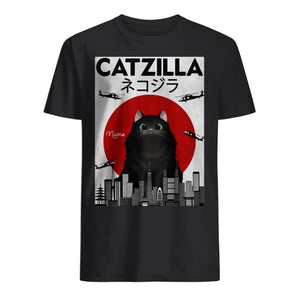 Personalisiertes T-shirt für Katzenliebhaber | personalisierte Geschenke für Katzenliebhaber | Catzilla