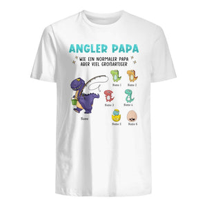 Personalisiertes T-shirt für Papa | personalisierte Geschenke für Vater | Angler Papa