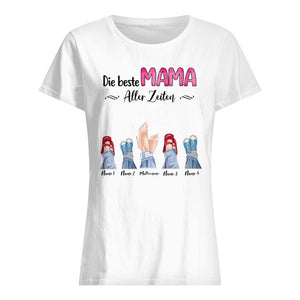 Personalisiertes T-shirt für Mama| personalisierte Geschenke für Mutter | Die Beste Mama Aller Zeiten