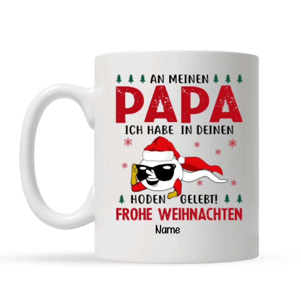 Personalisierte Tasse für Papa | personalisierte Geschenke für Vater | Papa Lustige Geschenke Für Papa An Weihnachten