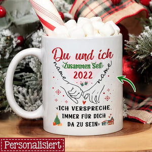 Personalisierte Tasse für freundin| personalisierte Geschenke für Paare | Du und ich zusammen