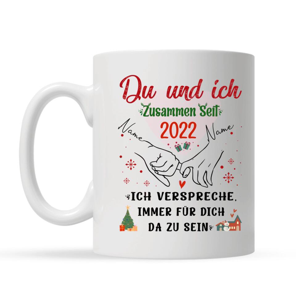 Personalisierte Tasse für freundin| personalisierte Geschenke für Paare | Du und ich zusammen