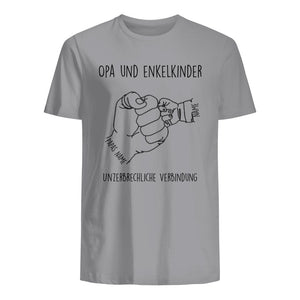 Personalisiertes T-shirt für Opa | personalisierte Geschenke für Großvater | Opa and Enkelkinder Unzerbrechliche Verbindung