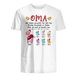 Personalisiertes T-shirt für Oma | personalisierte Geschenke für Oma | Oma Besten Geschenk Zu Finden Aber Du Hast Ja Bereits Uns