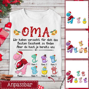 Personalisiertes T-shirt für Oma | personalisierte Geschenke für Oma | Oma Besten Geschenk Zu Finden Aber Du Hast Ja Bereits Uns