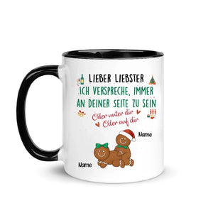 Personalisierte Tasse für Ehefrau | personalisierte Geschenke Für Paare | Lieber Liebster Ich verspreche