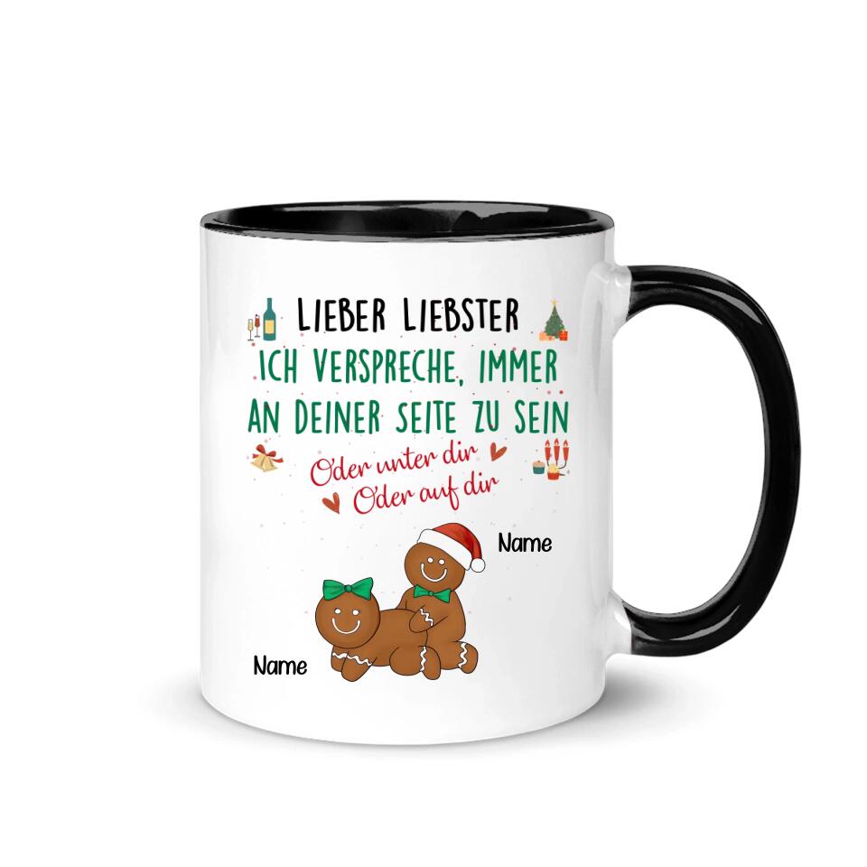 Personalisierte Tasse für Ehefrau | personalisierte Geschenke Für Paare | Lieber Liebster Ich verspreche