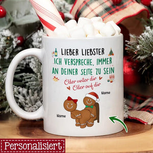 Personalisierte Tasse für Ehefrau | personalisierte Geschenke Für Paare | Lieber Liebster Ich verspreche