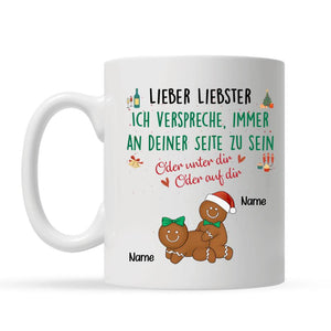 Personalisierte Tasse für Ehefrau | personalisierte Geschenke Für Paare | Lieber Liebster Ich verspreche