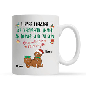 Personalisierte Tasse für Ehefrau | personalisierte Geschenke Für Paare | Lieber Liebster Ich verspreche