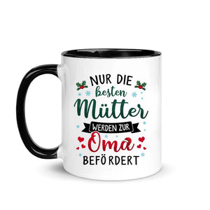 Personalisierte Tasse für Oma| personalisierte Geschenke für Großmutter | Nur die besten Mütter werden zum Oma befördert