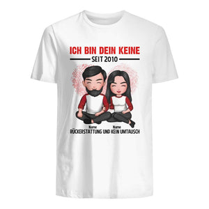 Personalisiertes T-shirt für Ehefrau | personalisierte Geschenke für Ehefrau | Ich bin dein Keine