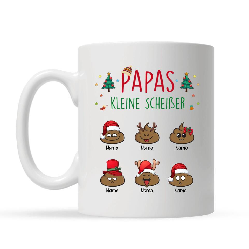 Personalisierte Tasse für Papa | personalisierte Geschenke für Vater | Papas kleine Scheißer