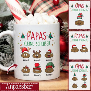 Personalisierte Tasse für Papa | personalisierte Geschenke für Vater | Papas kleine Scheißer