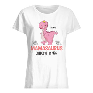 Personalisiertes T-shirt für Mama | personalisierte Geschenke für Mama | Dinosaurier-Familie