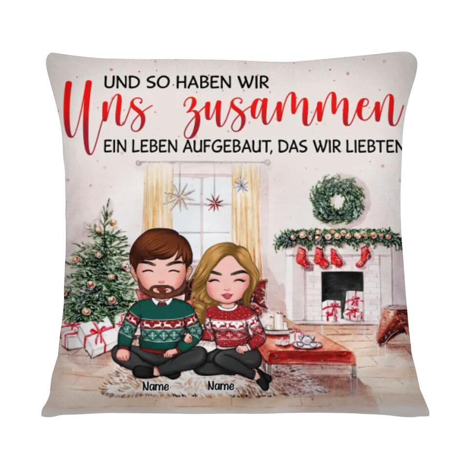 Personalisiertes Kissen für Ehemann | personalisierte Geschenke für Ehemann | Und so haben wir uns zusammen ein Leben aufgebaut, das wir liebten