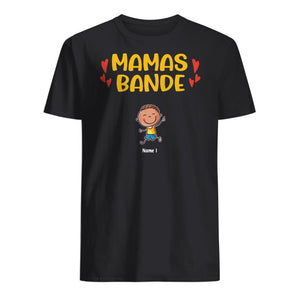 Personalisiertes T-shirt für Mama | personalisierte Geschenke für Mama | Mamas Bande Omas Bande