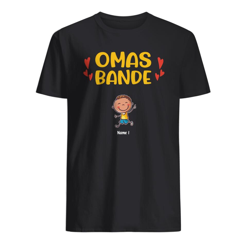 Personalisiertes T-shirt für Oma | personalisierte Geschenke für Oma | Mamas Bande Omas Bande