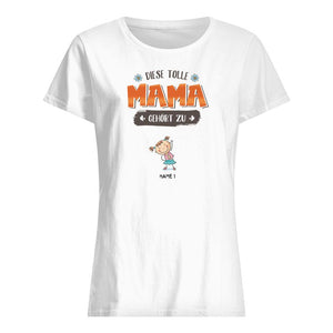 Personalisiertes T-shirt für Mama | personalisierte Geschenke für Mama | Diese tolle Mama/ Oma  gehört zu