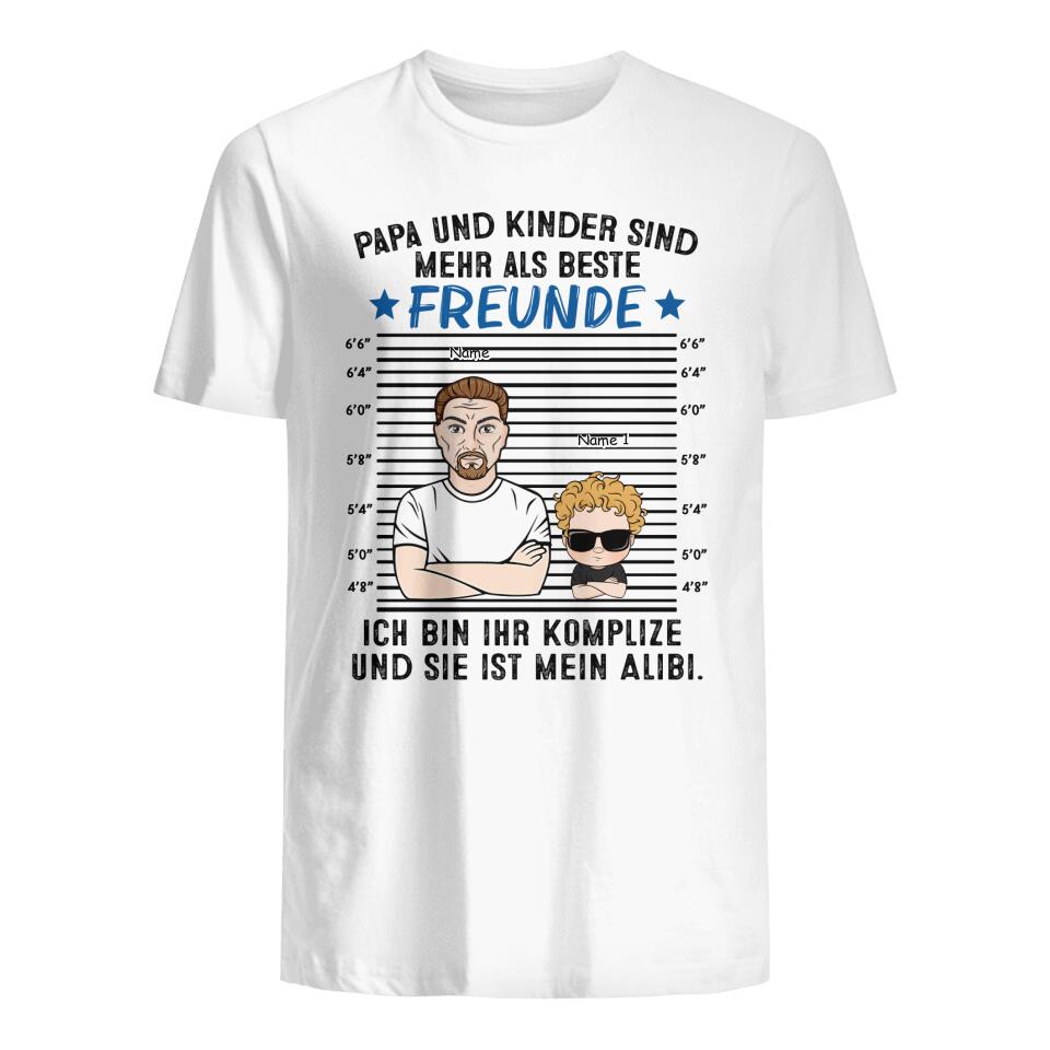 Personalisiertes T-shirt für Opa | personalisierte Geschenke für Opa | Opa und Kinder sind mehr als beste Freunde