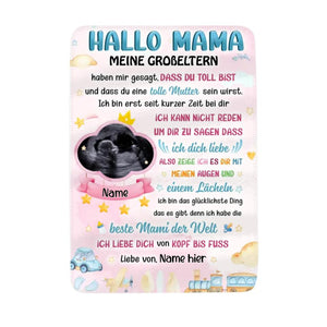 Personalisierte Babydecke | personalisierte Geschenke für Mama | Mama Ich liebe dich von Kopf bis Fuss