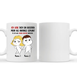 Personalisierte Tasse für Freund | personalisierte Geschenke für ihn| Liebe deinen Hintern berühren