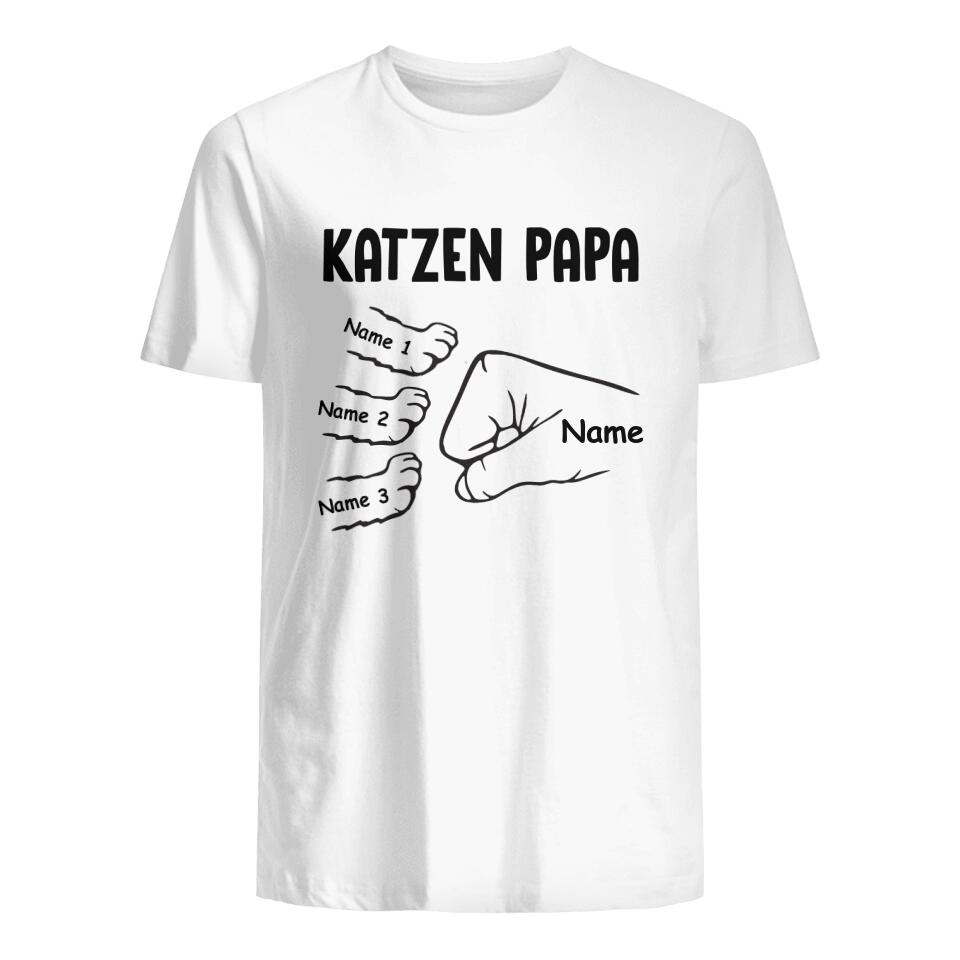 Personalisiertes T-shirt für Katzenliebhaber | personalisierte Geschenke für Katzenliebhaber | Katzen Papa