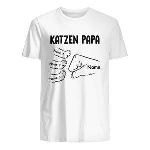 Personalisiertes T-shirt für Katzenliebhaber | personalisierte Geschenke für Katzenliebhaber | Katzen Papa