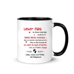 Personalisierte Tasse für Papa | personalisierte Geschenke für Vater | Des Babys photo