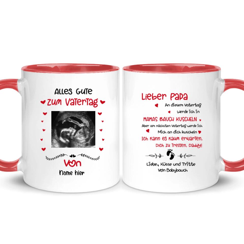 Personalisierte Tasse für Papa | personalisierte Geschenke für Vater | Des Babys photo