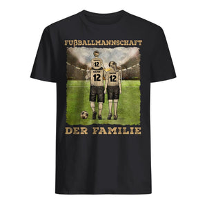 Personalisiertes T-shirt für die Familie | personalisierte Geschenke für die Familie | Fußballmannschaft der Familie