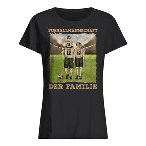 Personalisiertes T-shirt für die Familie | personalisierte Geschenke für die Familie | Fußballmannschaft der Familie