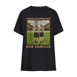 Personalisiertes T-shirt für die Familie | personalisierte Geschenke für die Familie | Fußballmannschaft der Familie