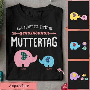 Personalisiertes T-shirt für Mama | personalisierte Geschenke für Mama | Unser Erster Gemeinsamer Muttertag