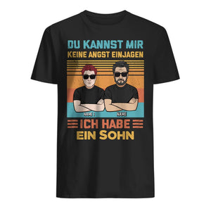 Personalisiertes T-shirt für Papa | personalisierte Geschenke für Vater | Du kannst mir keine Angst einjagen Ich habe