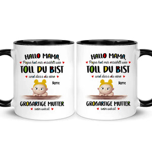 Personalisierte Tasse für Mama | personalisierte Geschenke für Mutter | Hallo Mama Großartige Mutter